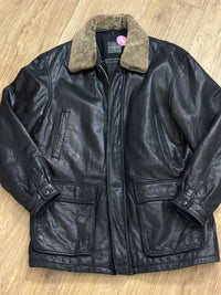 Trapper leather jacket