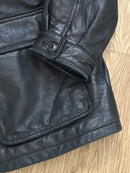 Trapper leather jacket