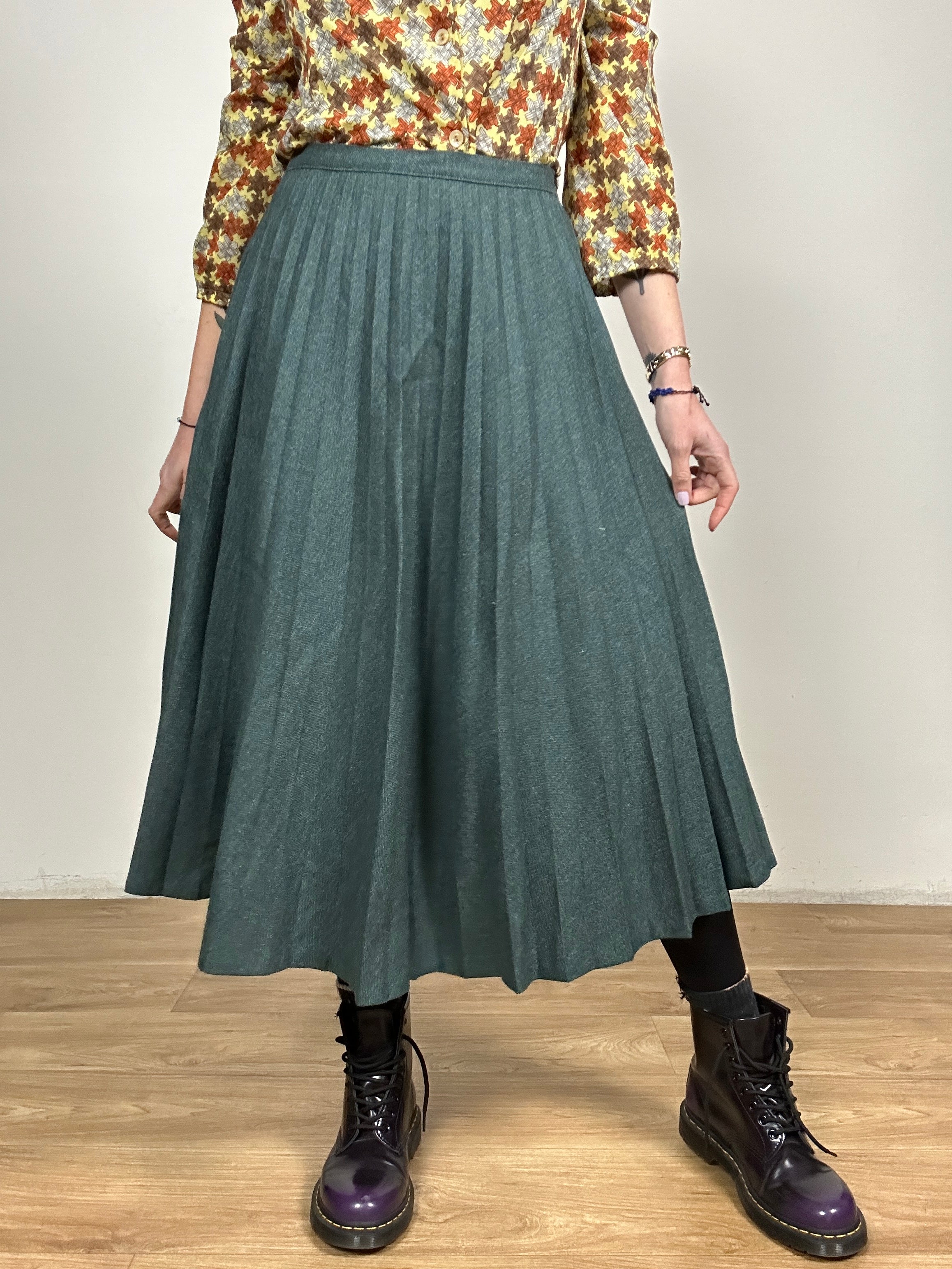 Wheel midi skirt