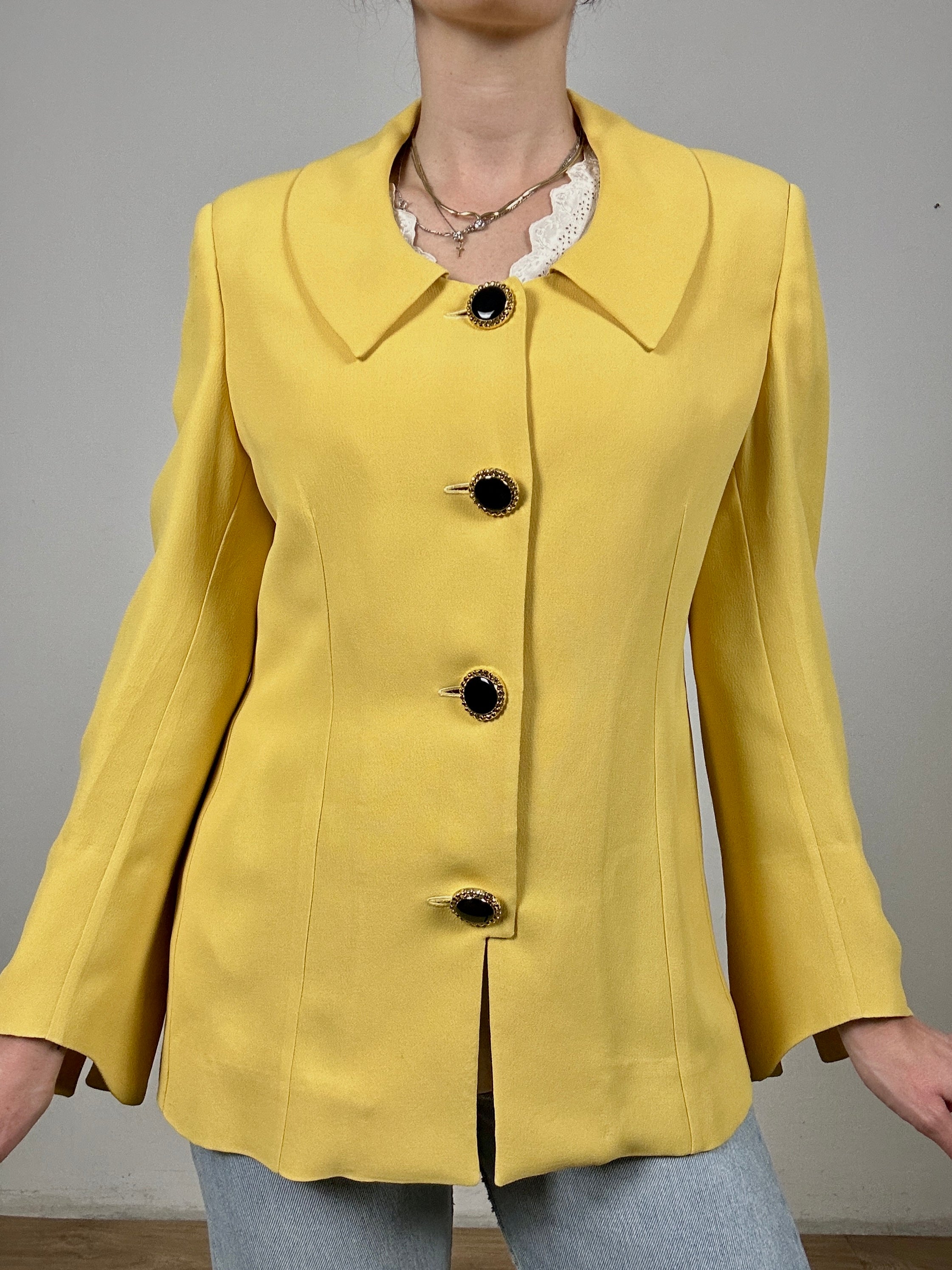 Yellow wow blazer