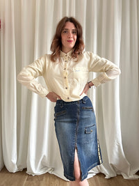 Krizia Cream Shirt