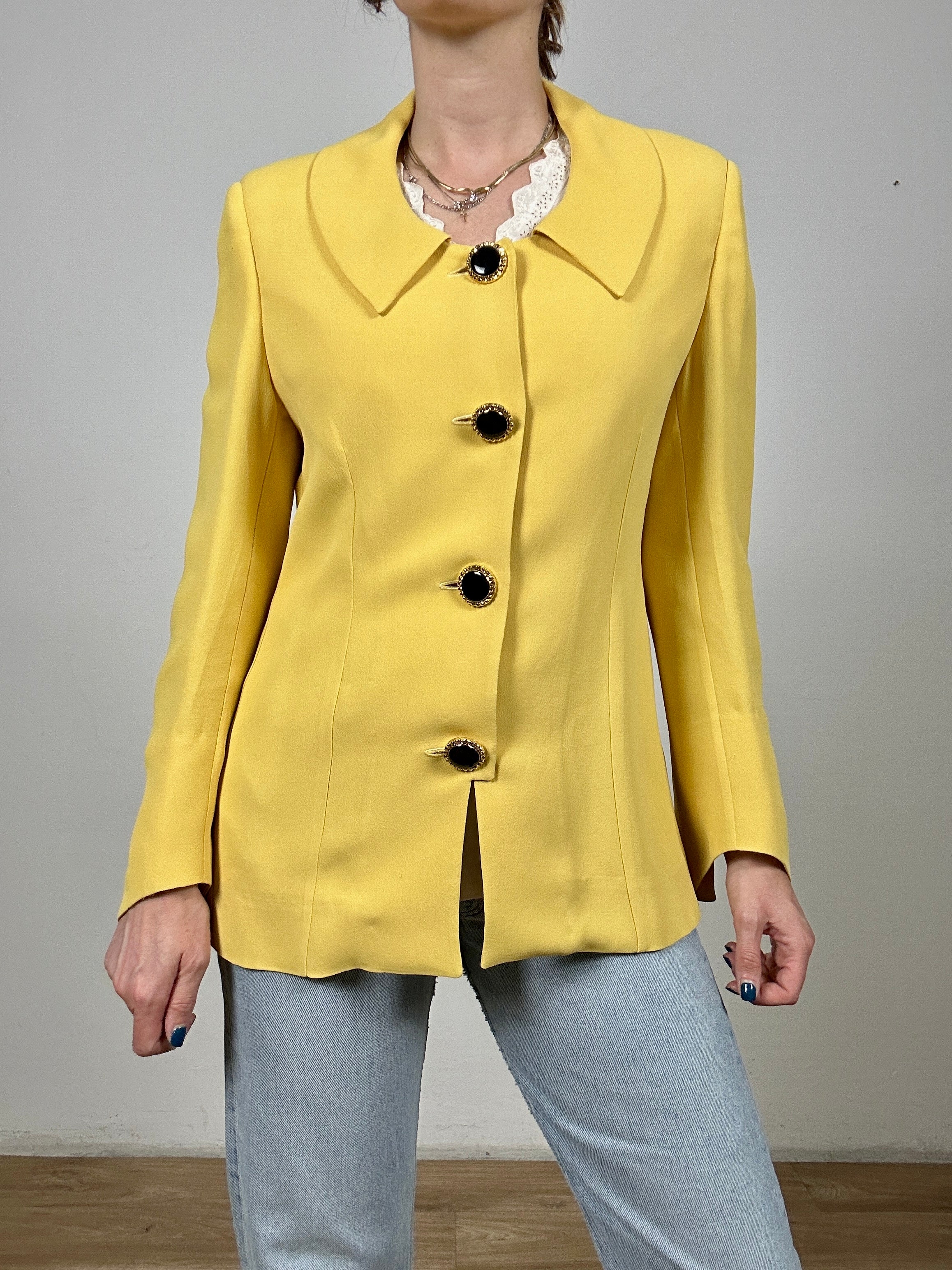 Yellow wow blazer