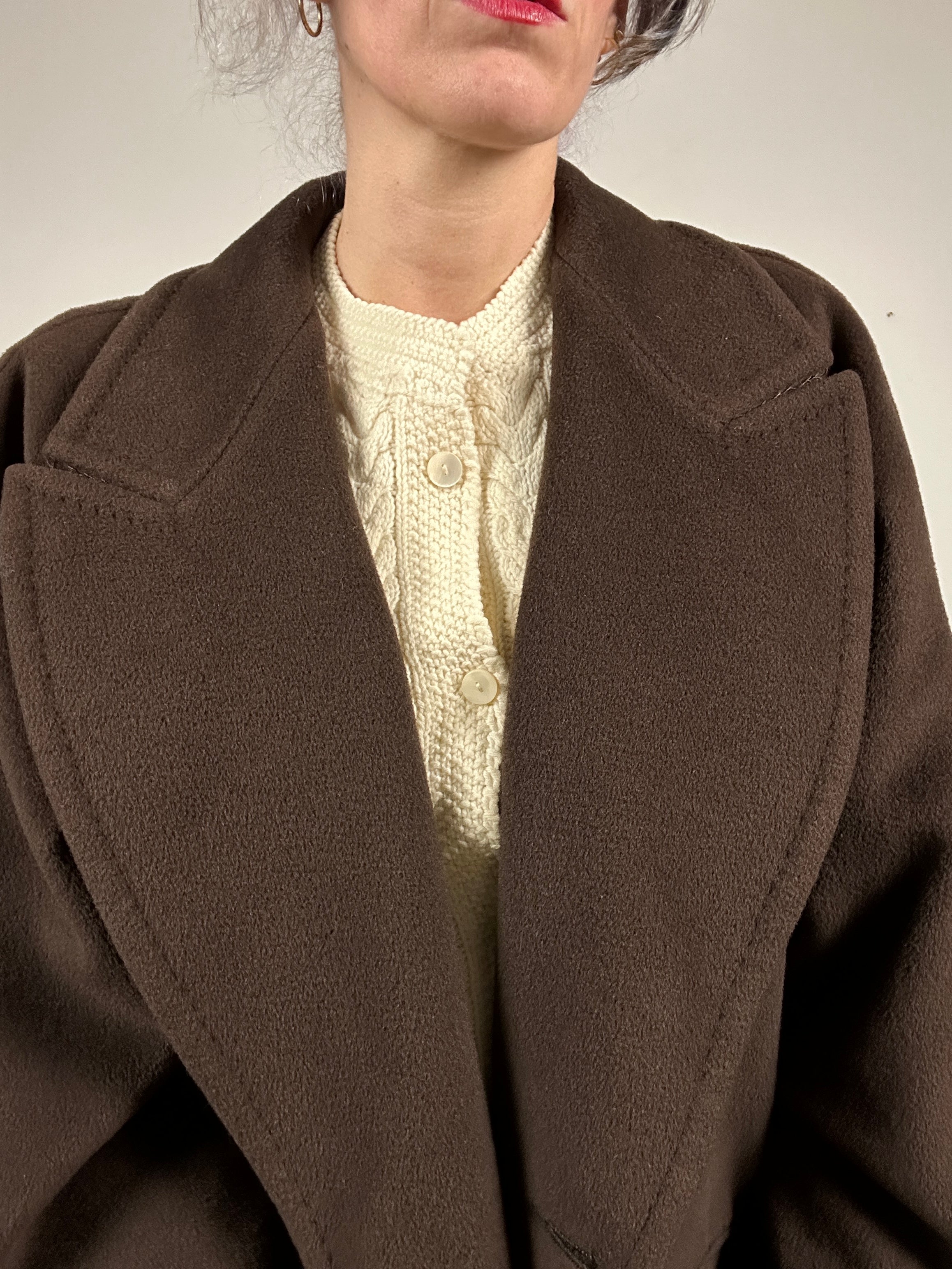 MaxMara chocolate coat