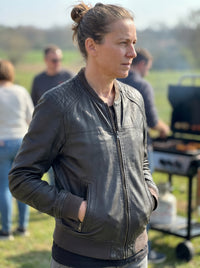 Strabomber leather jacket