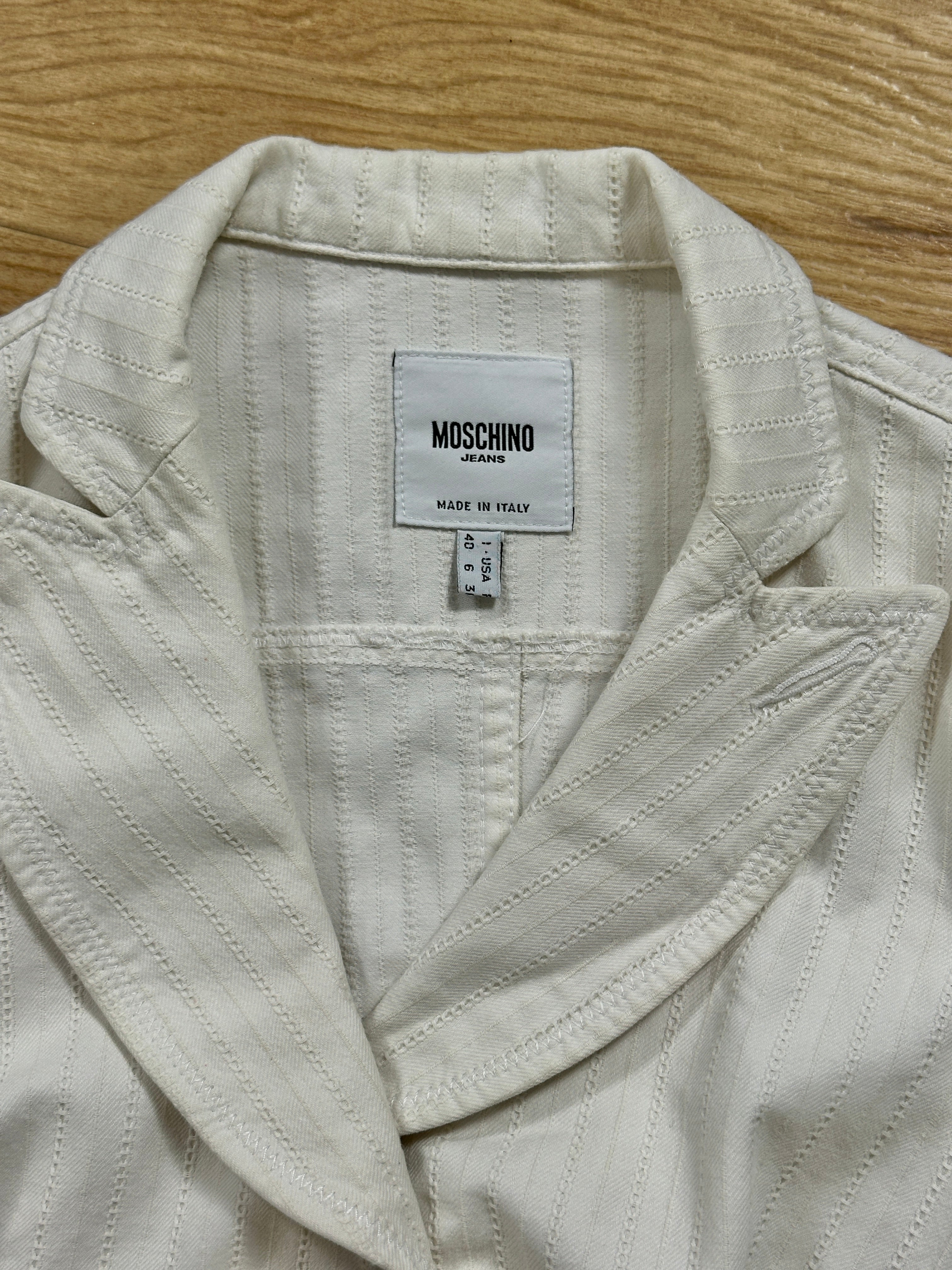 Moschino white blazer