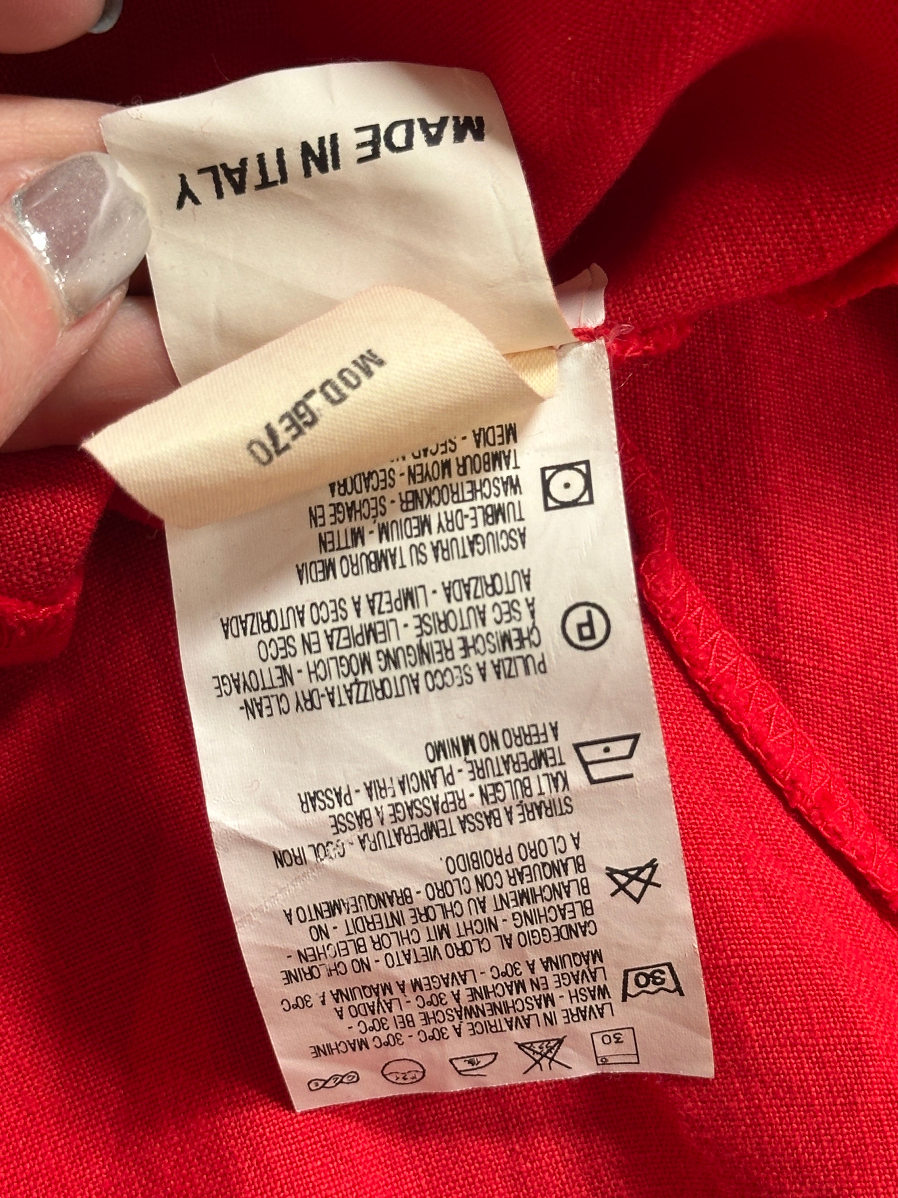 Fiorucci red skirt