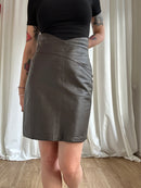 Regina leather skirt