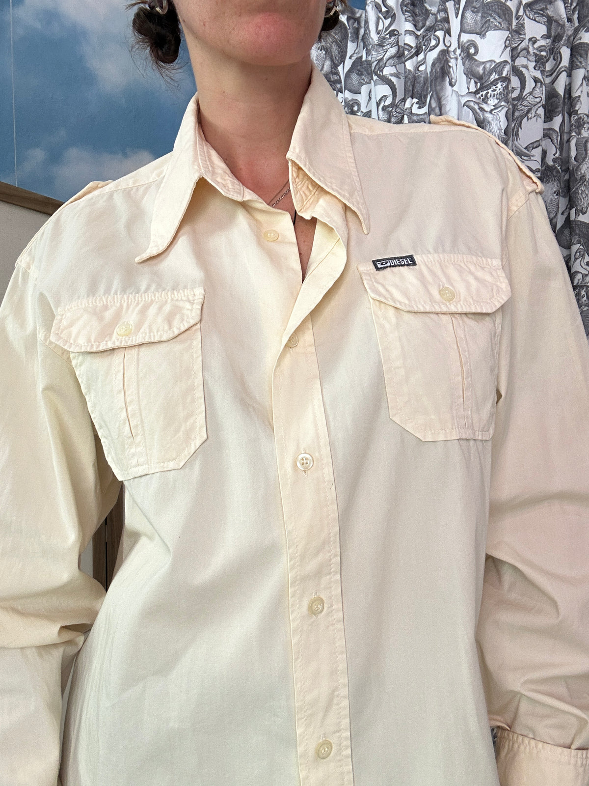 Diesel cream shirt