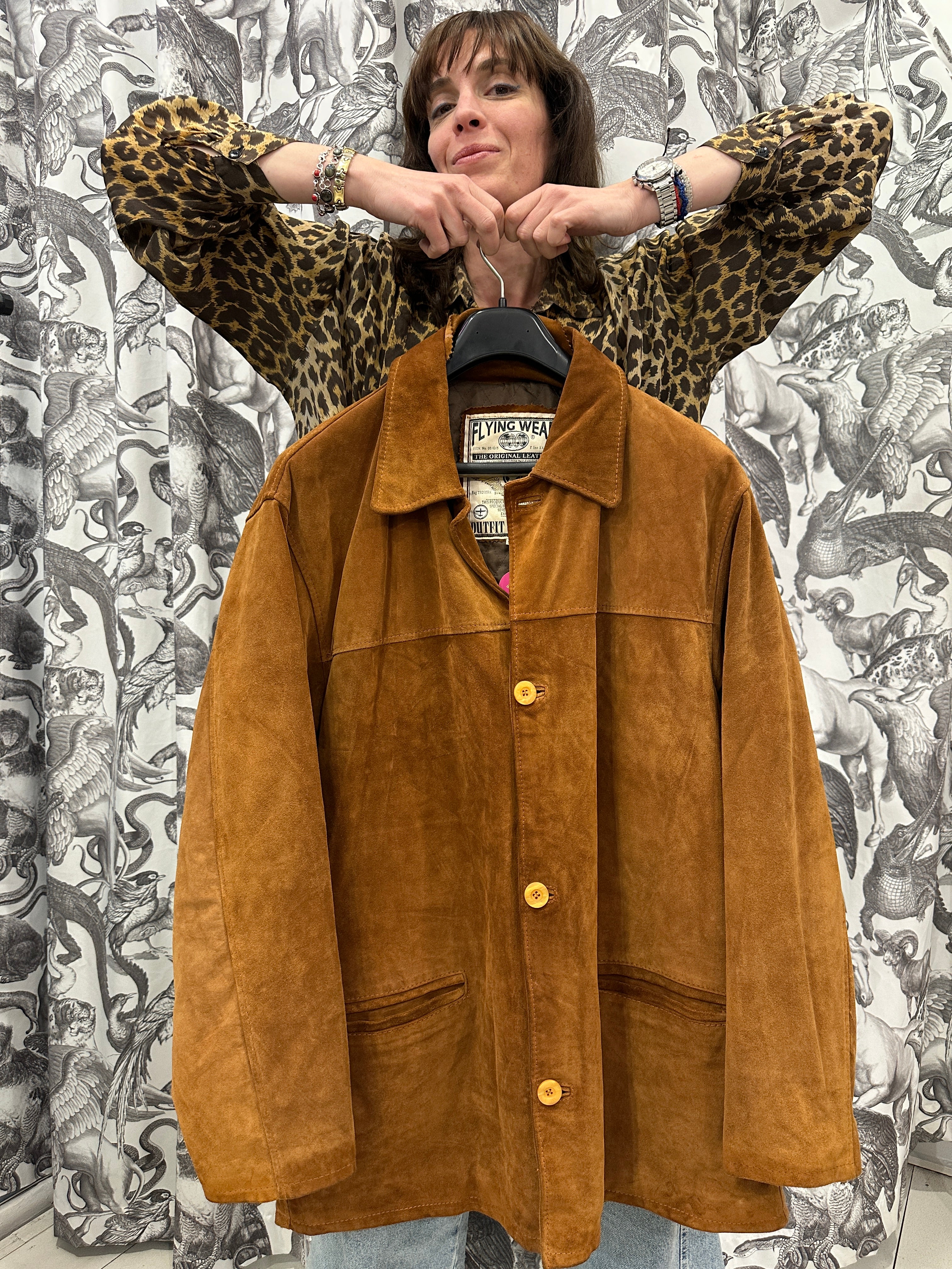 Flying camoscio jacket