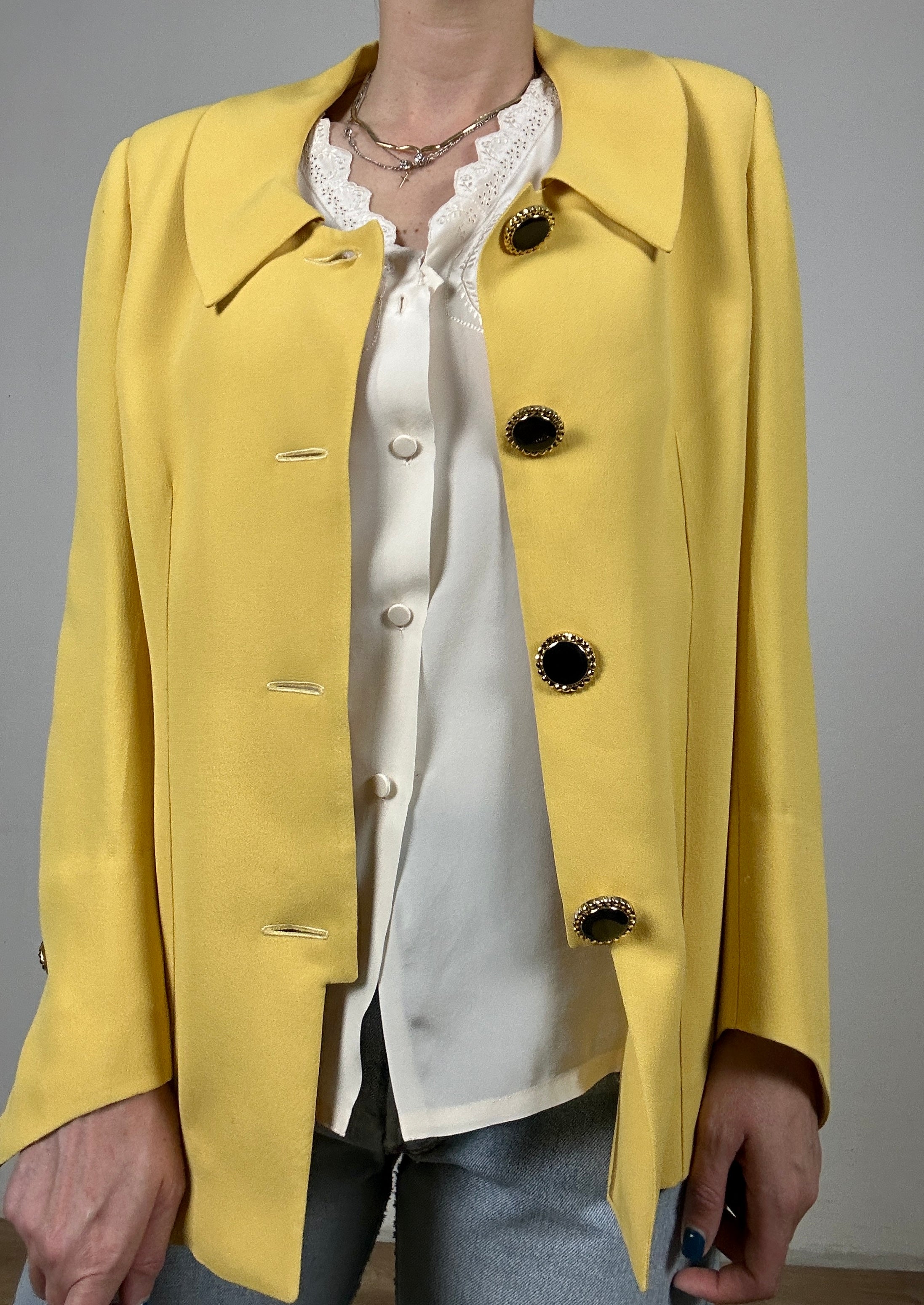 Yellow wow blazer