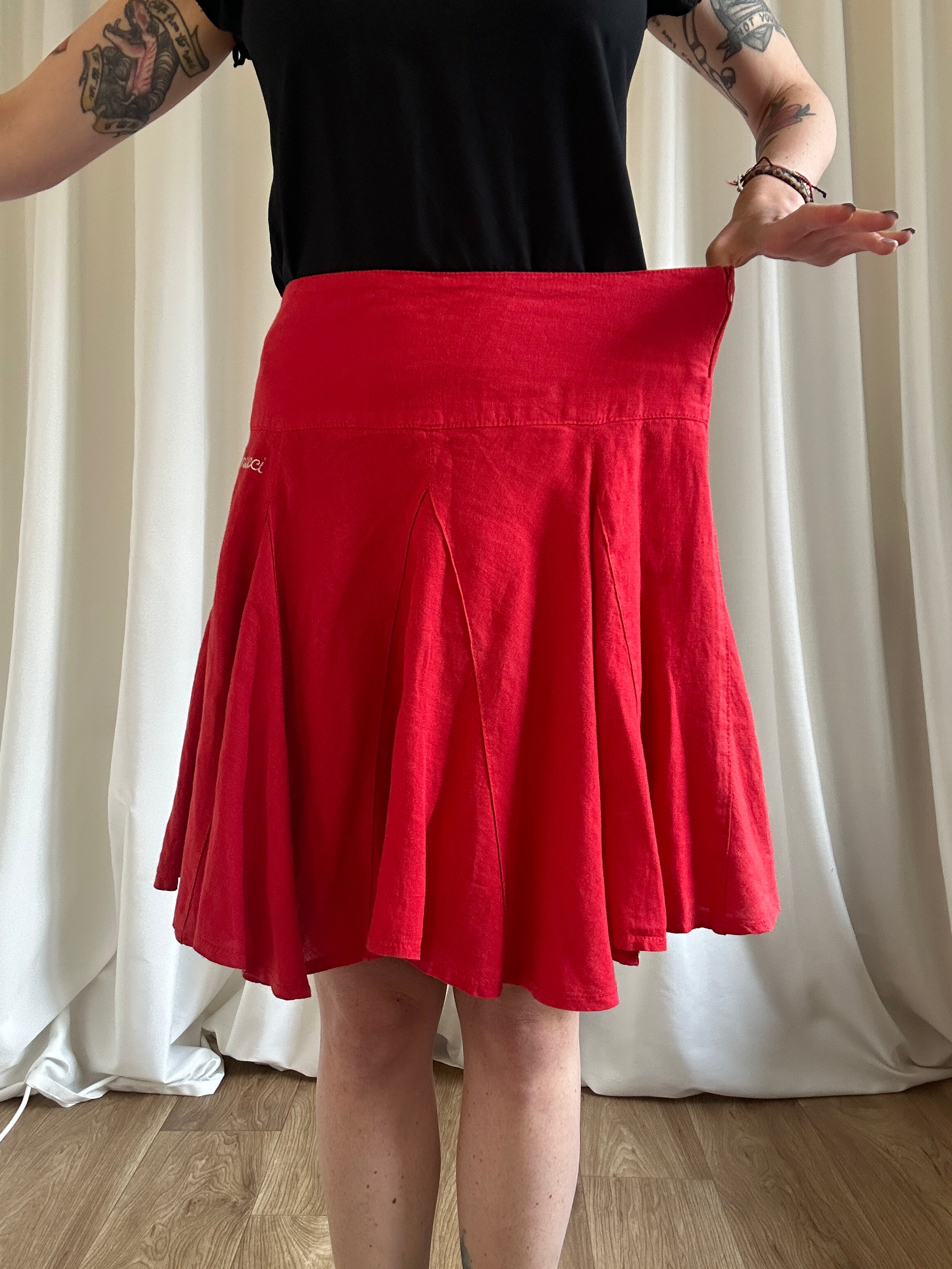 Fiorucci red skirt