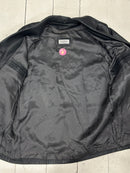 Lapel leather jacket