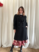 Dark angora coat