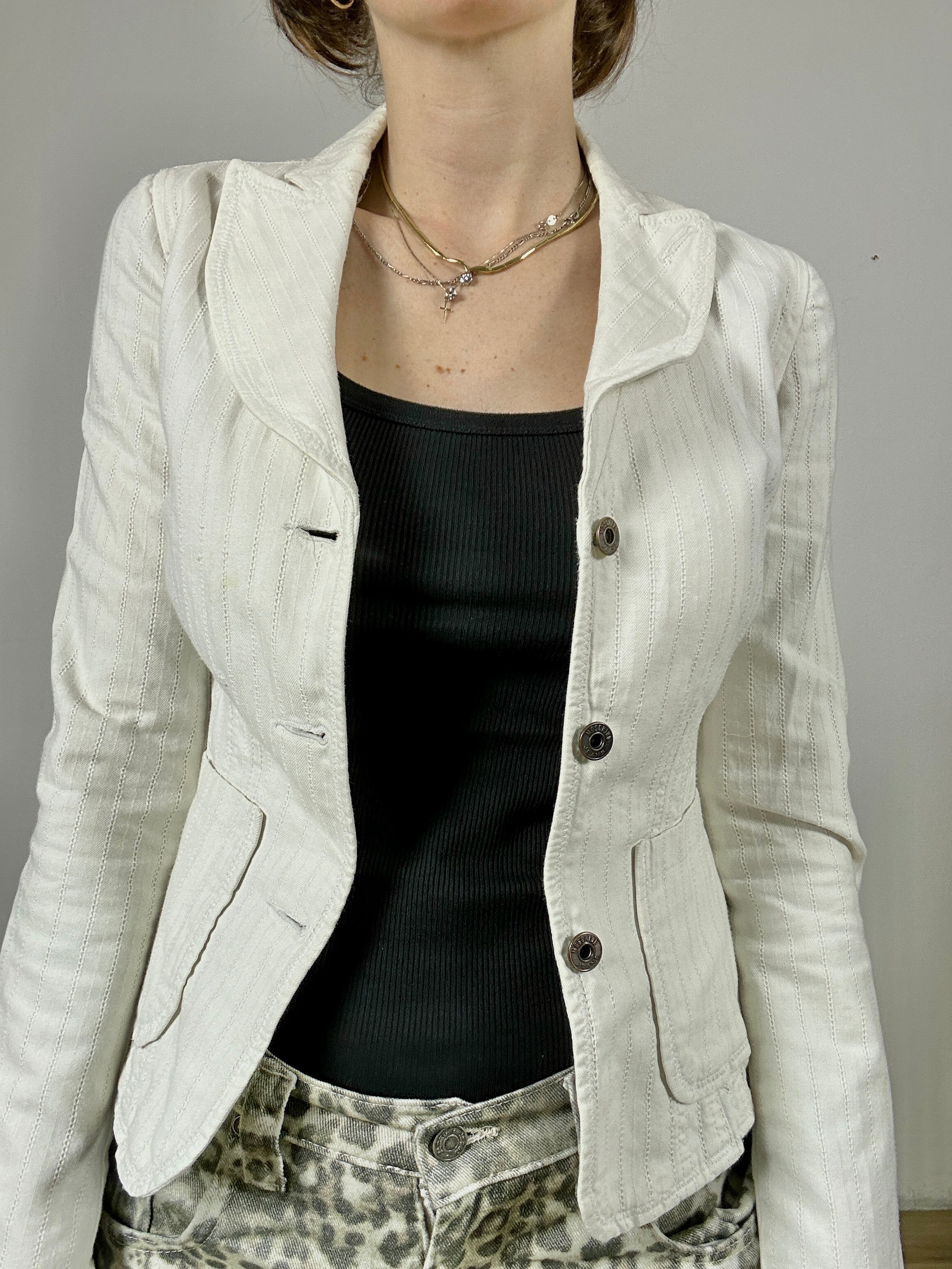 Moschino white blazer