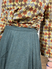 Wheel midi skirt