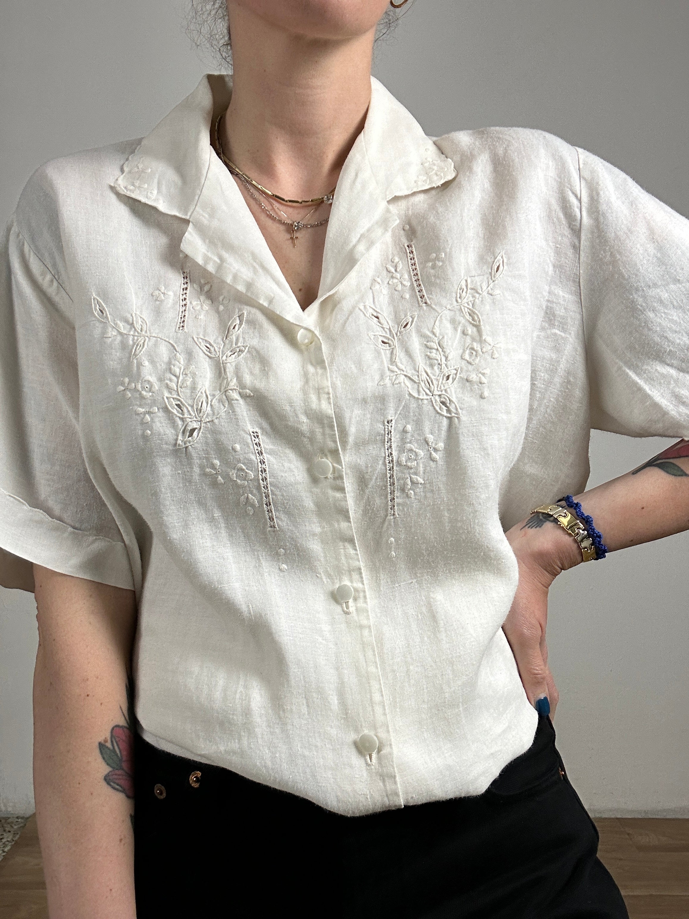 La lino bianca shirt