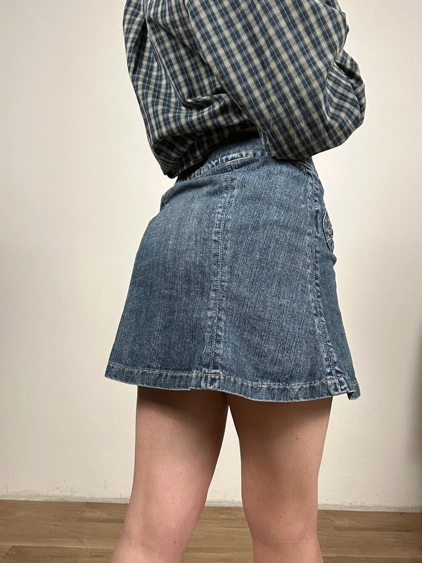 y2k denim skirt